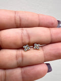 Studs Gold Florcita Clear