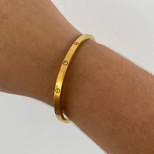 Bangle Cartier 4mm Gold/Zirconias