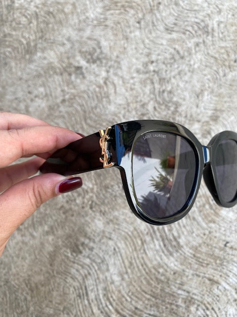 Lentes YSL Negros Semiredondos