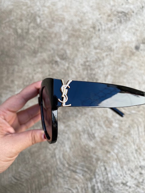 Lentes YSL Negros Semiredondos