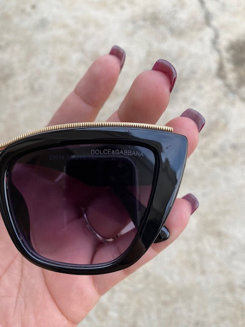 Lentes Cat Eye Tipo D&G Negro