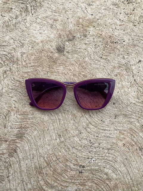 Lentes Cat Eye Tipo D&G Morado