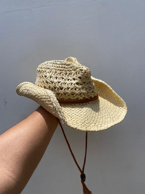 Sombrero Vaquero Con Cordón Khaki