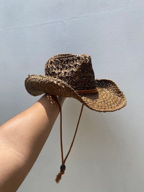 Sombrero Vaquero con Cordón Café