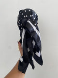 Bandana Negra Con Puntos Blancos