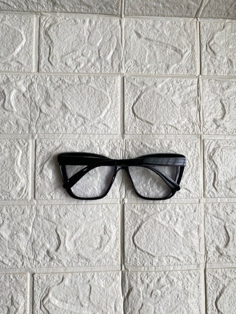 Lentes Cat Eye Todo Negro Comb