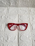 Lentes Cat Eye Todo Rojos Comb