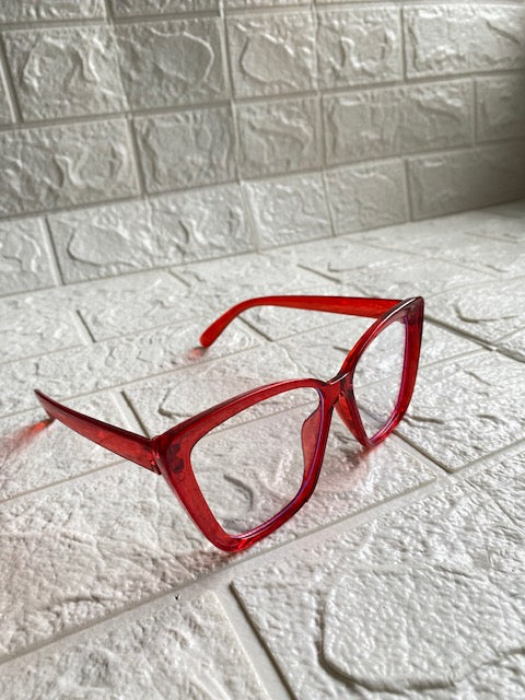 Lentes Cat Eye Todo Rojos Comb