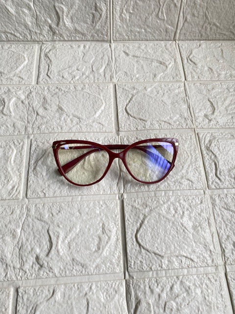 Lentes Acrilicos Skinny Rojos