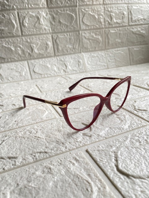 Lentes Acrilicos Skinny Rojos
