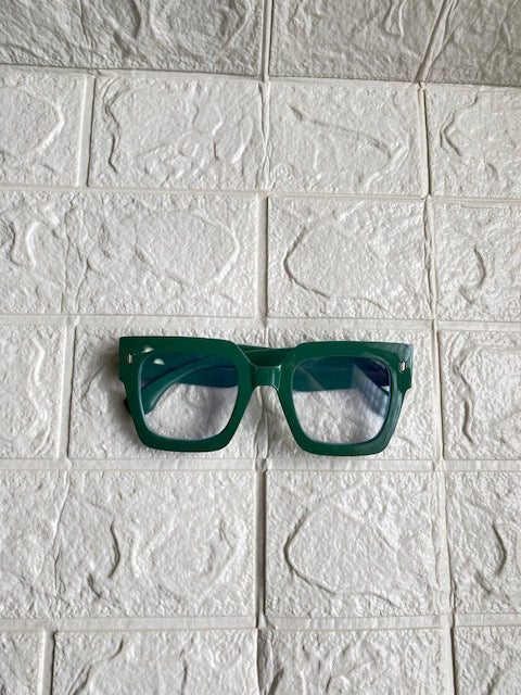 Lentes Cuadrados Gruesos Verdes