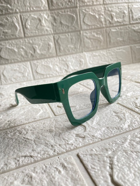 Lentes Cuadrados Gruesos Verdes