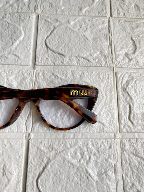Lentes Cat Eye Miu Miu Leopardo