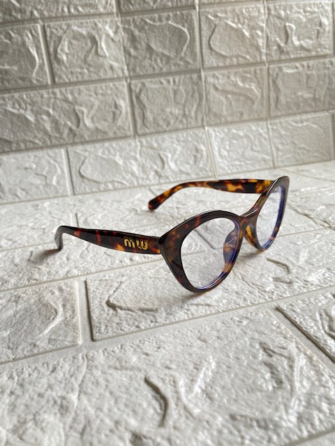 Lentes Cat Eye Miu Miu Leopardo