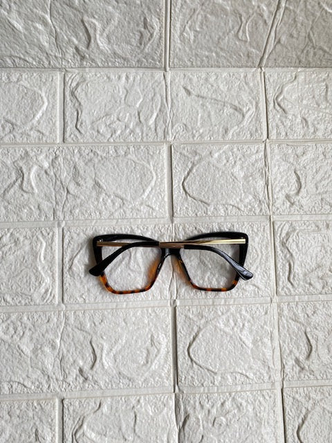 Lente Ojo de Gato Negros-Leopardo con Gold