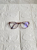 Lentes Pequeños Leopardo Cat Eye Negro Corte Diamante