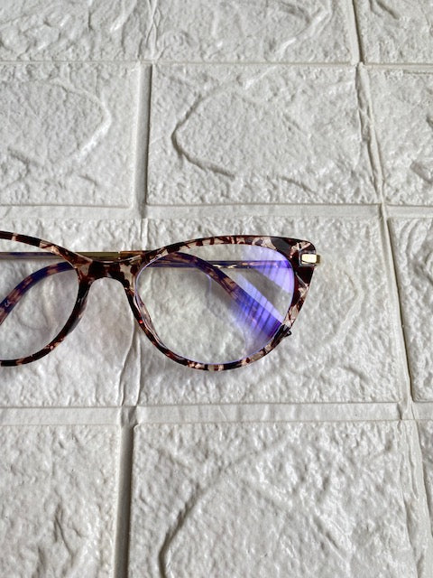 Lentes Pequeños Leopardo Cat Eye Negro Corte Diamante