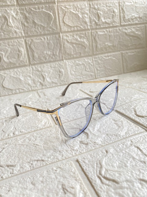 Lentes Cat Eye & Cuadrados Gris