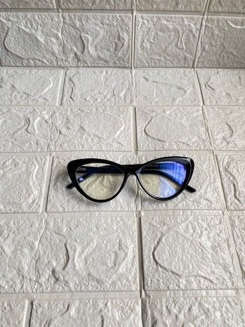 Lentes Cat Eye Negros Plane