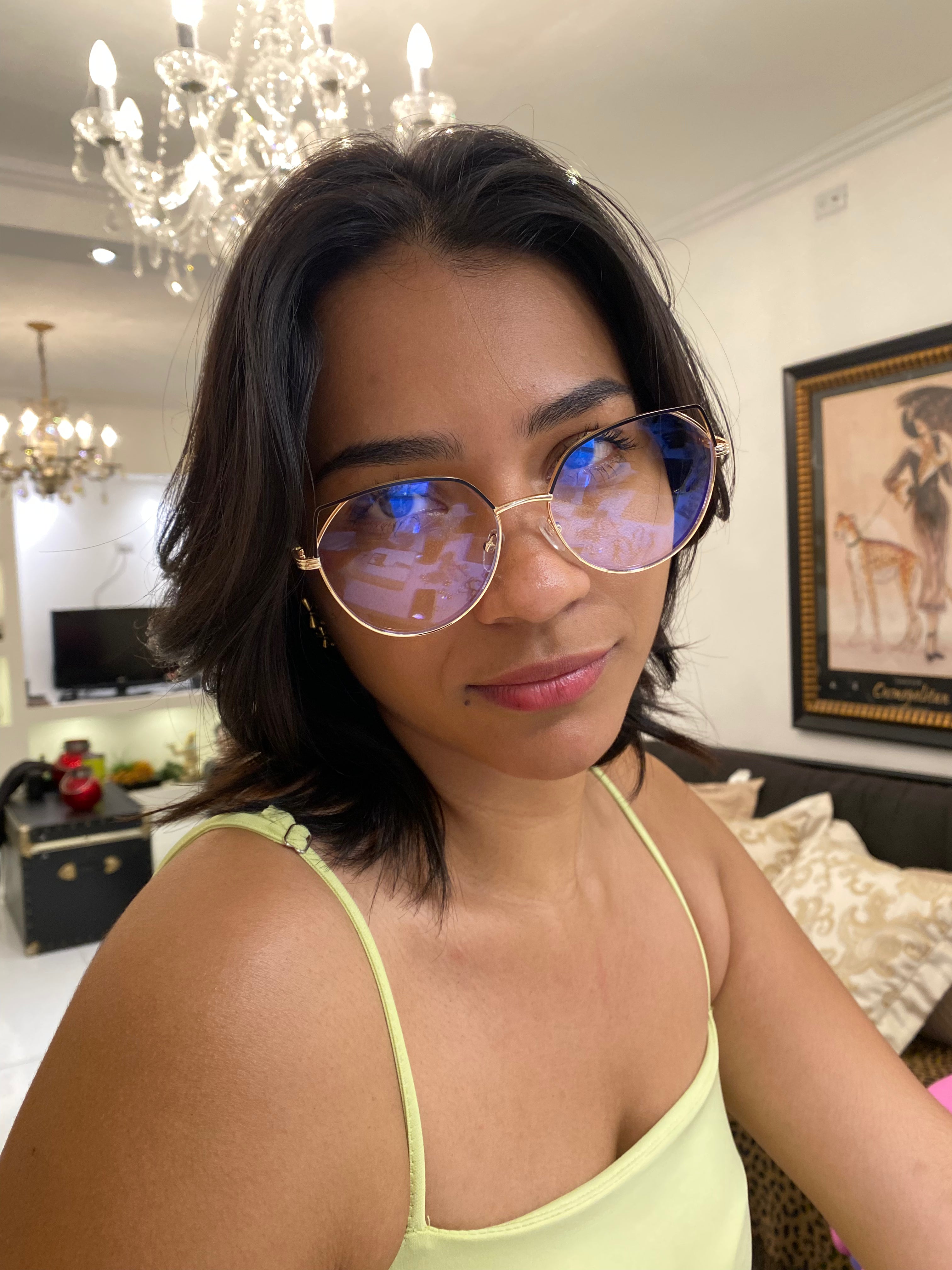 Lentes New Cat Eye Metal