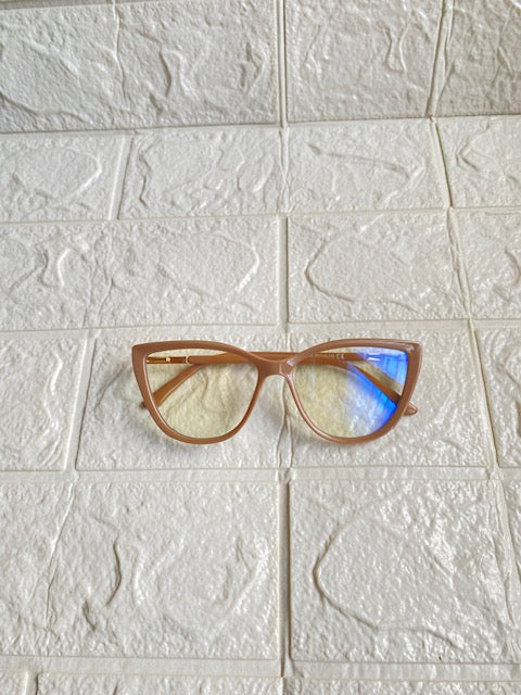 Lentes Cat Eye Khaki