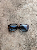 Lente Cuadrado Azul Aro Leopardo