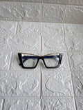 Lentes Cat Eye Negro Con Dorado