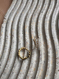 Hoops Gold Circonias Cuadraditas 20mm