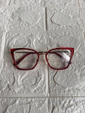 Lentes Cat Eye Marco Rojo