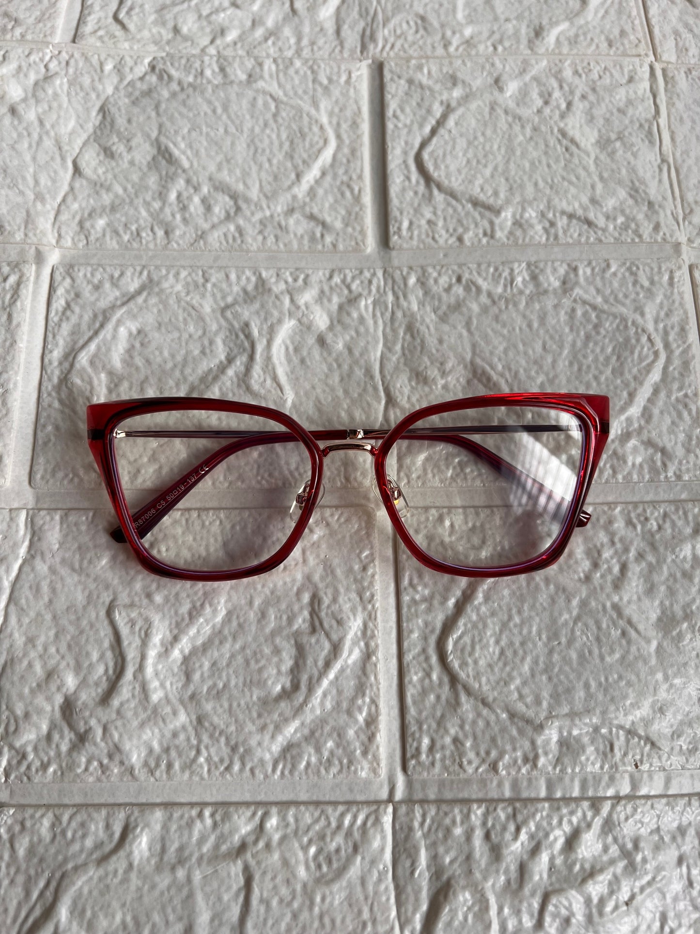 Lentes Cat Eye Marco Rojo