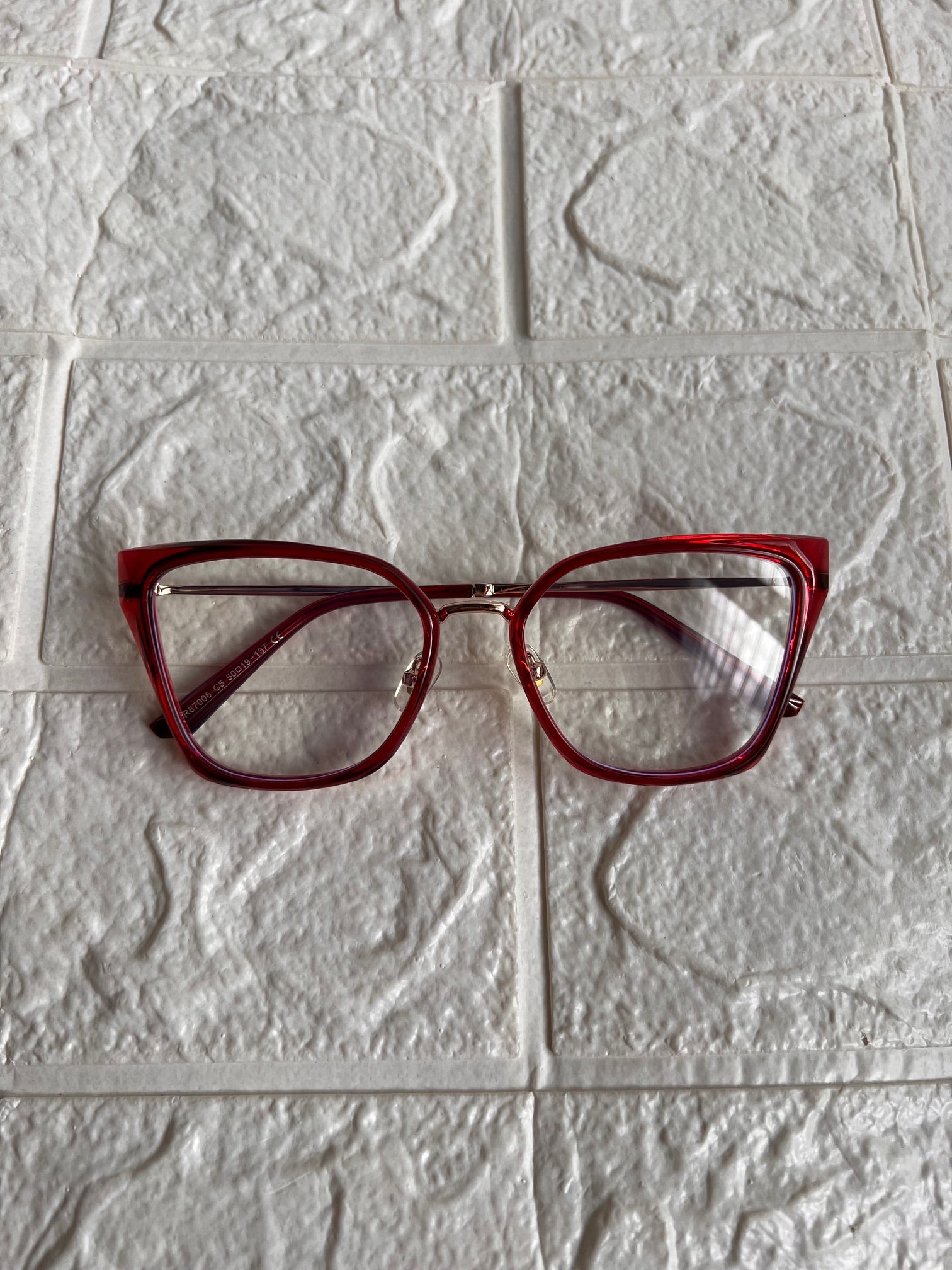 Lentes Cat Eye Marco Rojo