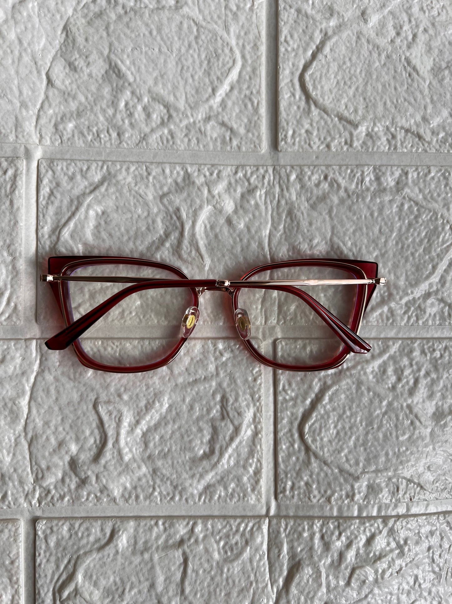 Lentes Cat Eye Marco Rojo