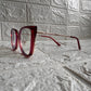Lentes Cat Eye Marco Rojo