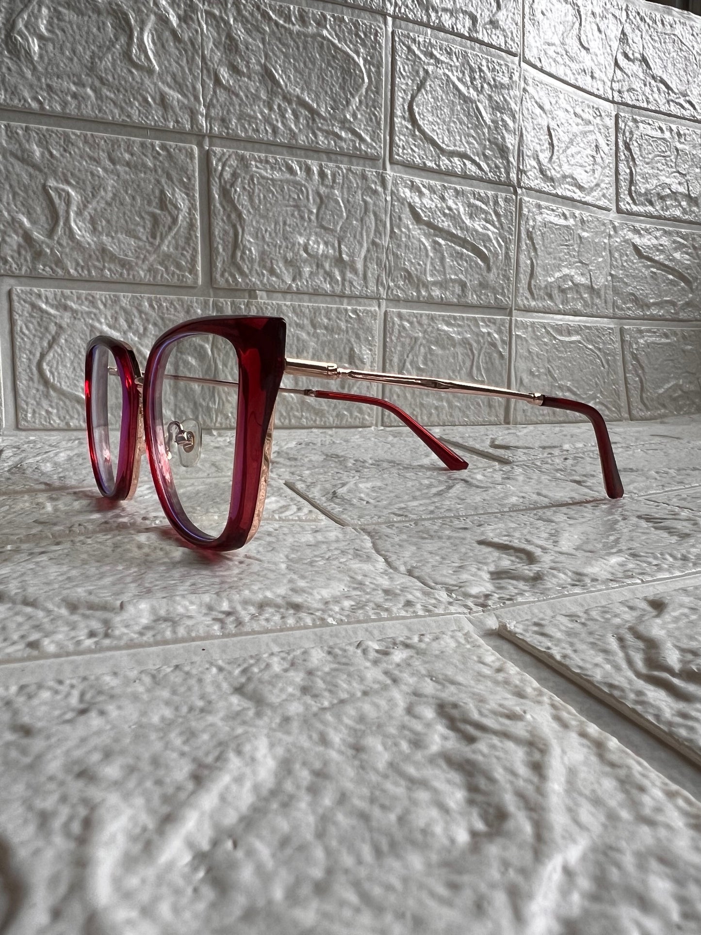 Lentes Cat Eye Marco Rojo