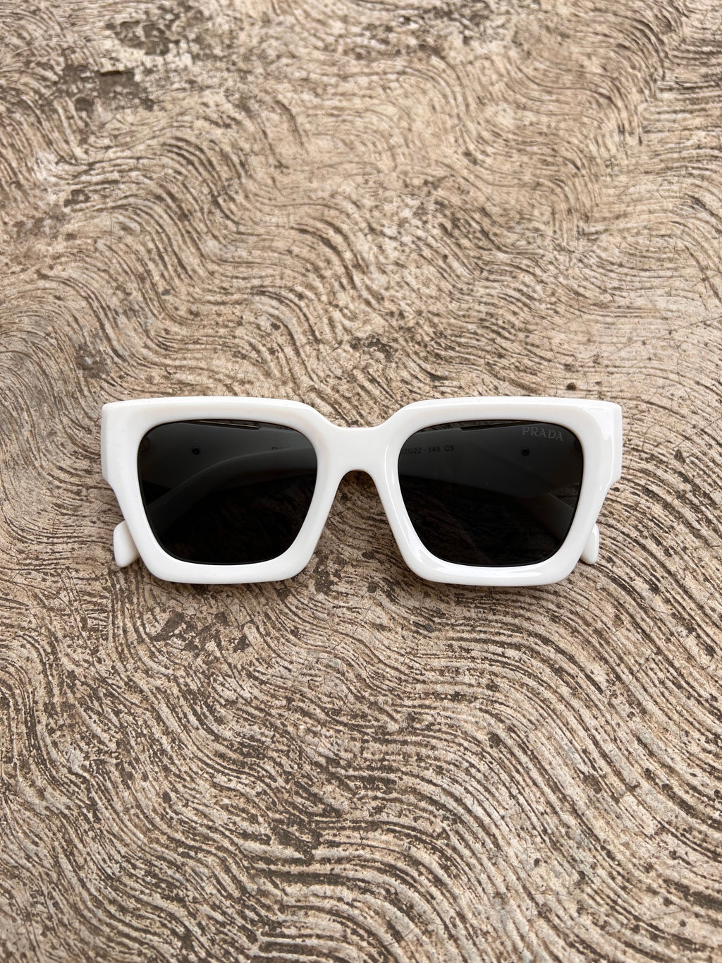 Lentes Prada Blanco con Negro