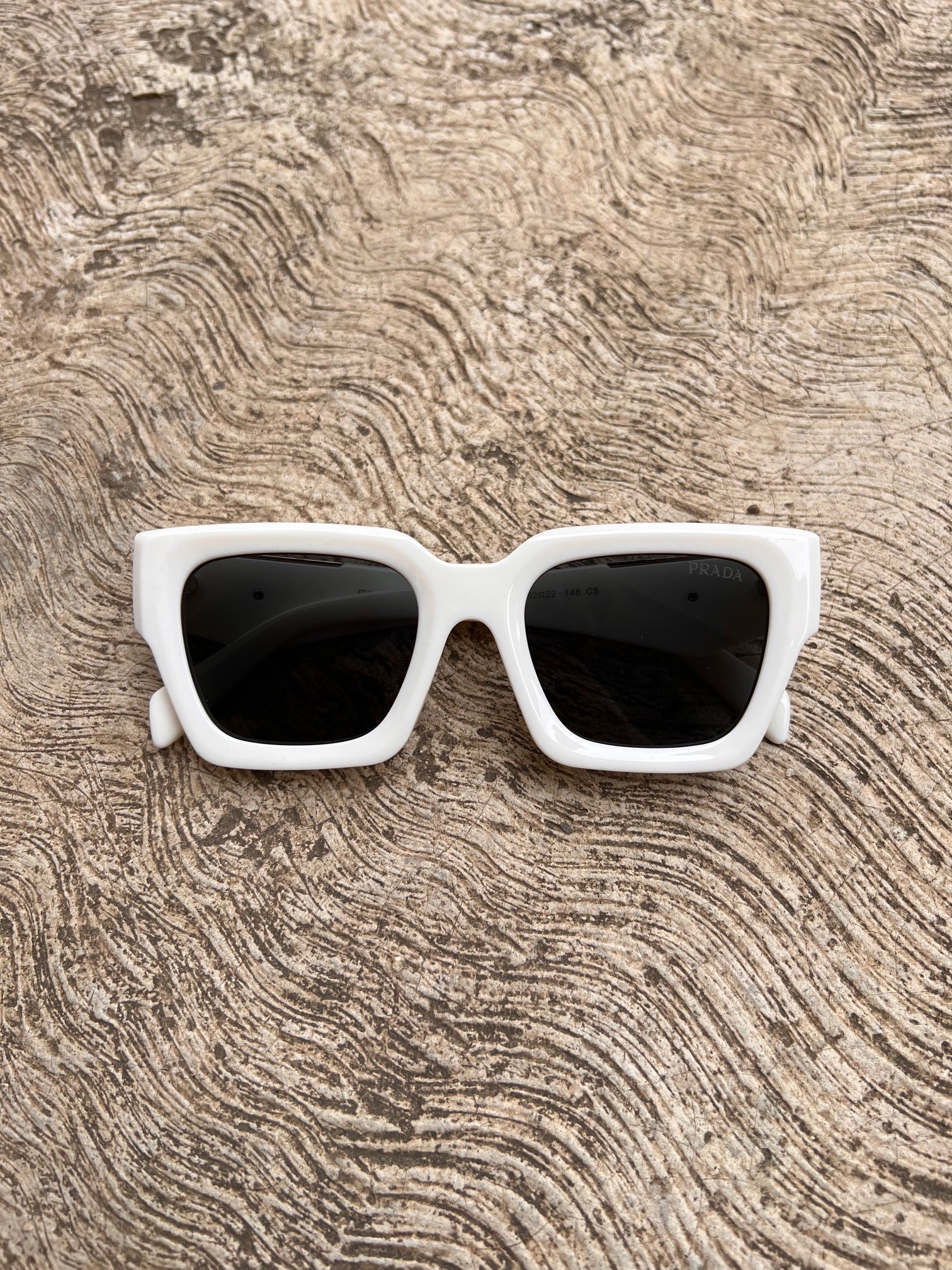 Lentes Prada Blanco con Negro