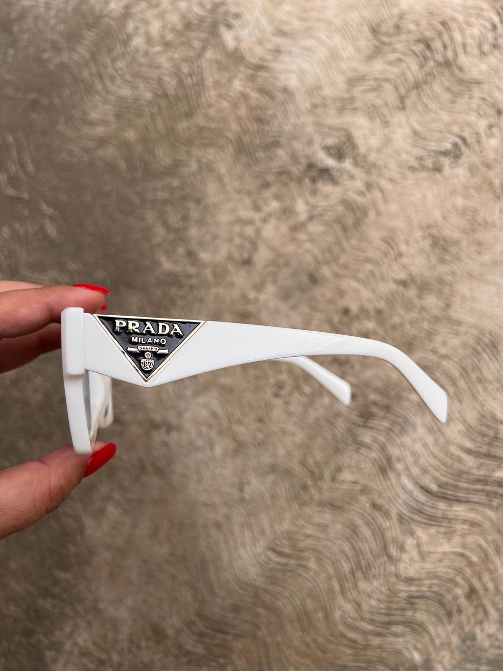 Lentes Prada Blanco con Negro