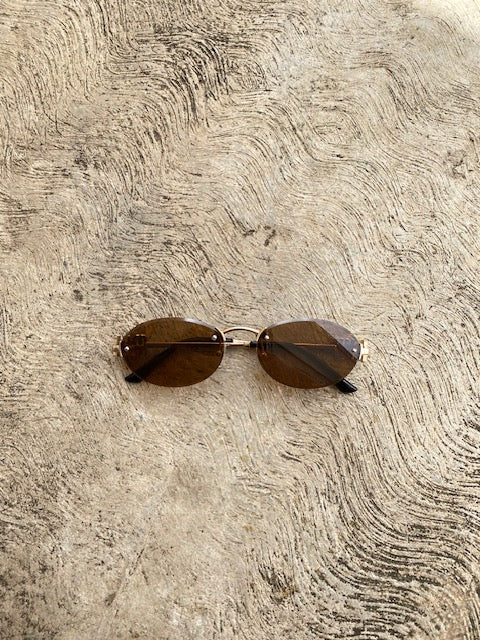 Lentes Tipo Miu Miu Ovalado Cafe Sin Aro