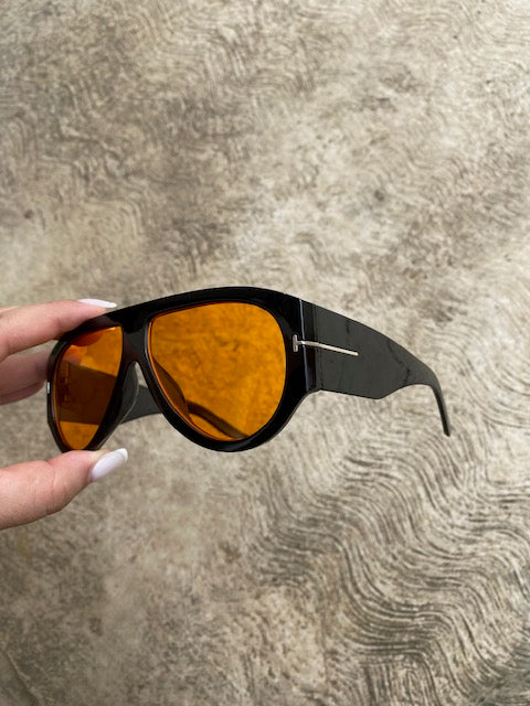 Lentes Tom Ford Amarillo Aro Negro