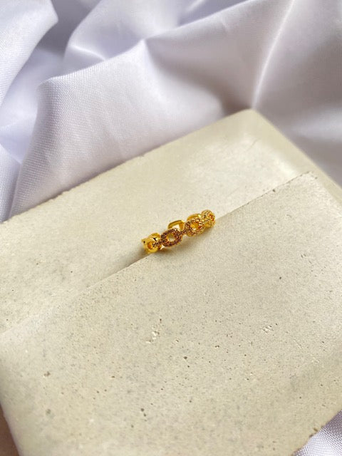 Anillo Gold Eslabones Shine
