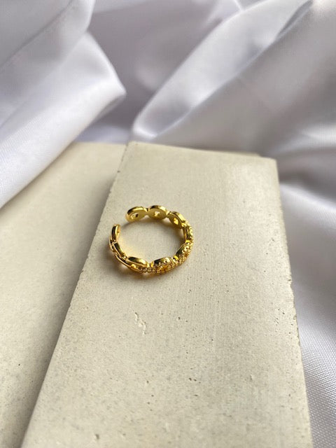 Anillo Gold Eslabones Shine