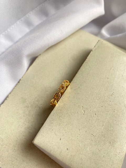 Anillo Gold Eslabones Shine