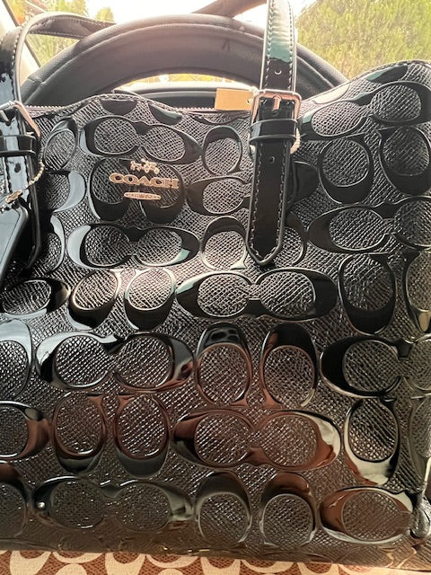 Cartera Coach Grande Negra