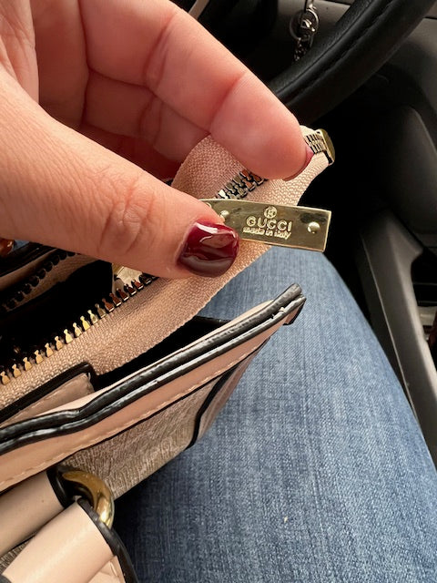 Cartera Gucci Beige