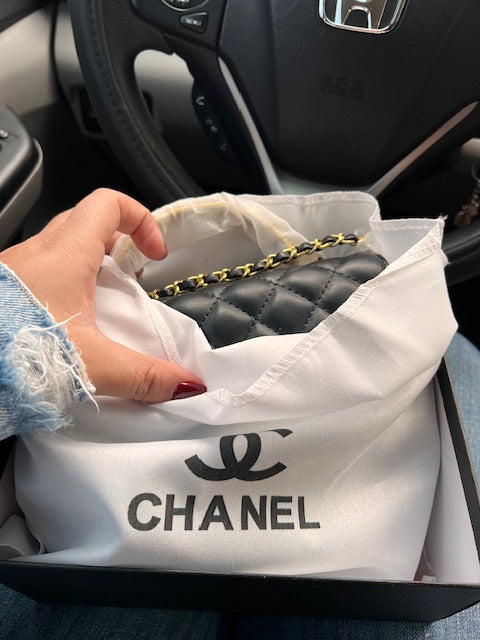 Cartera Chanel Negra c/ Dorado