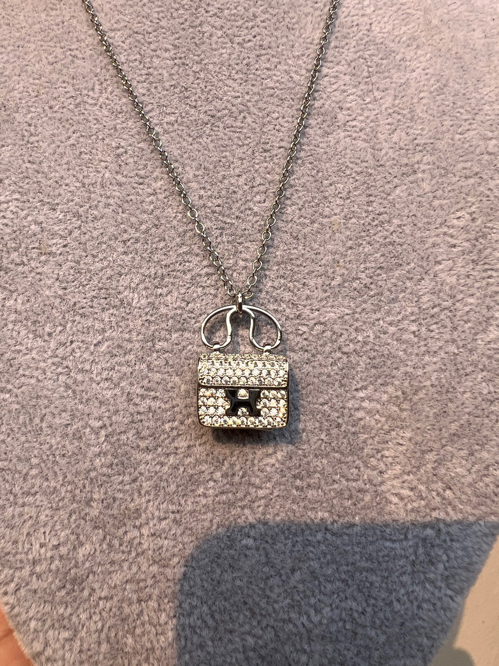 Cadena Hermes Cartera Silver