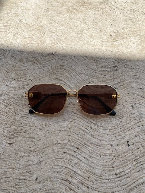 Lentes tipo Miu Miu Hexagonales Cafe