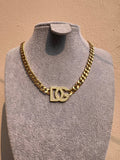 Cadena D&G Gold Logo Brillante