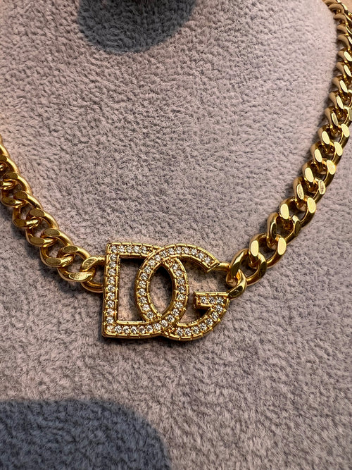 Cadena D&G Gold Logo Brillante