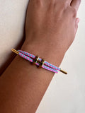 Brazalete Hermes Cuerito Rosado y Azul